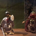 The puppet knight, Savaadra, and his Moor girlfriend Zoraida